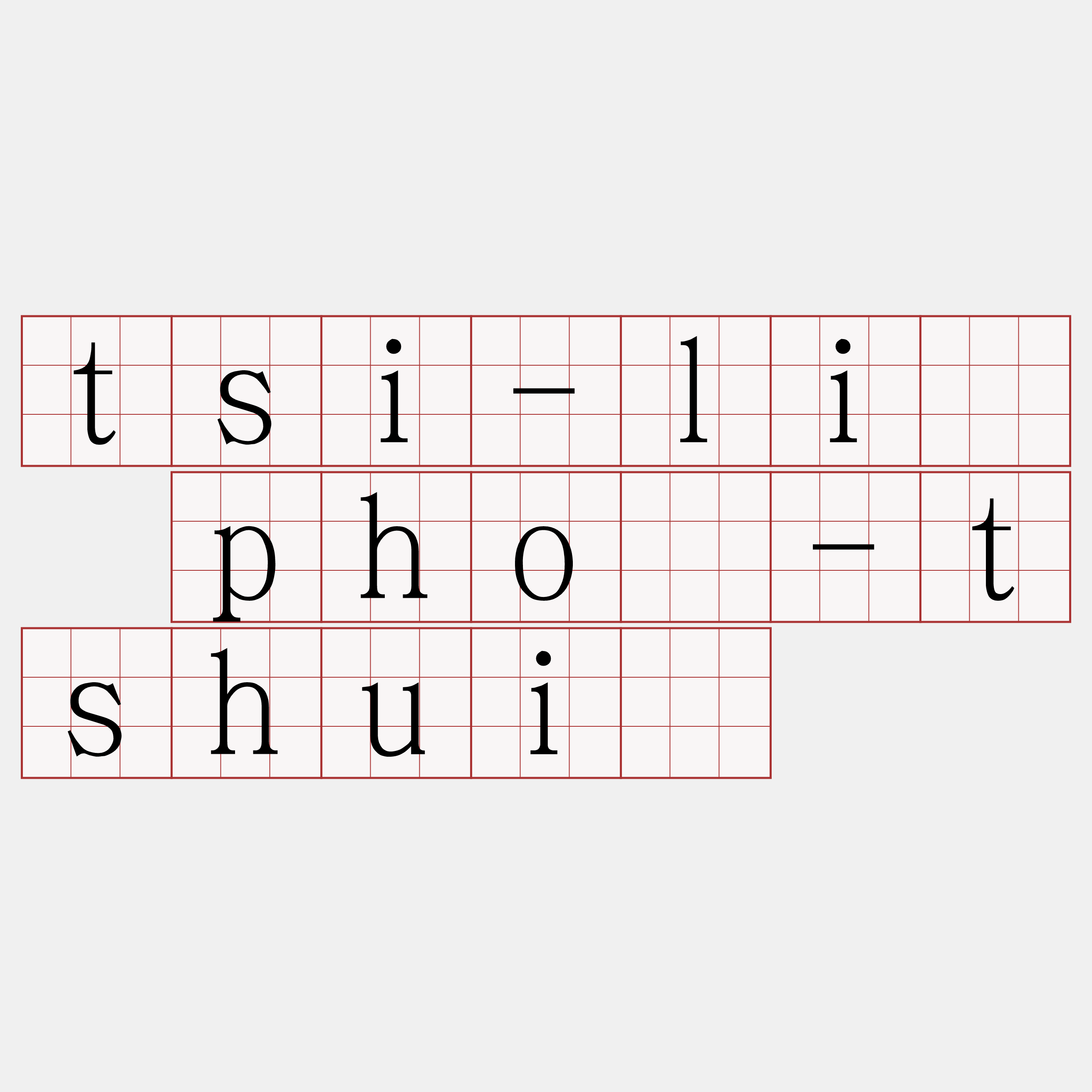 tsi-lī phò-tshuì